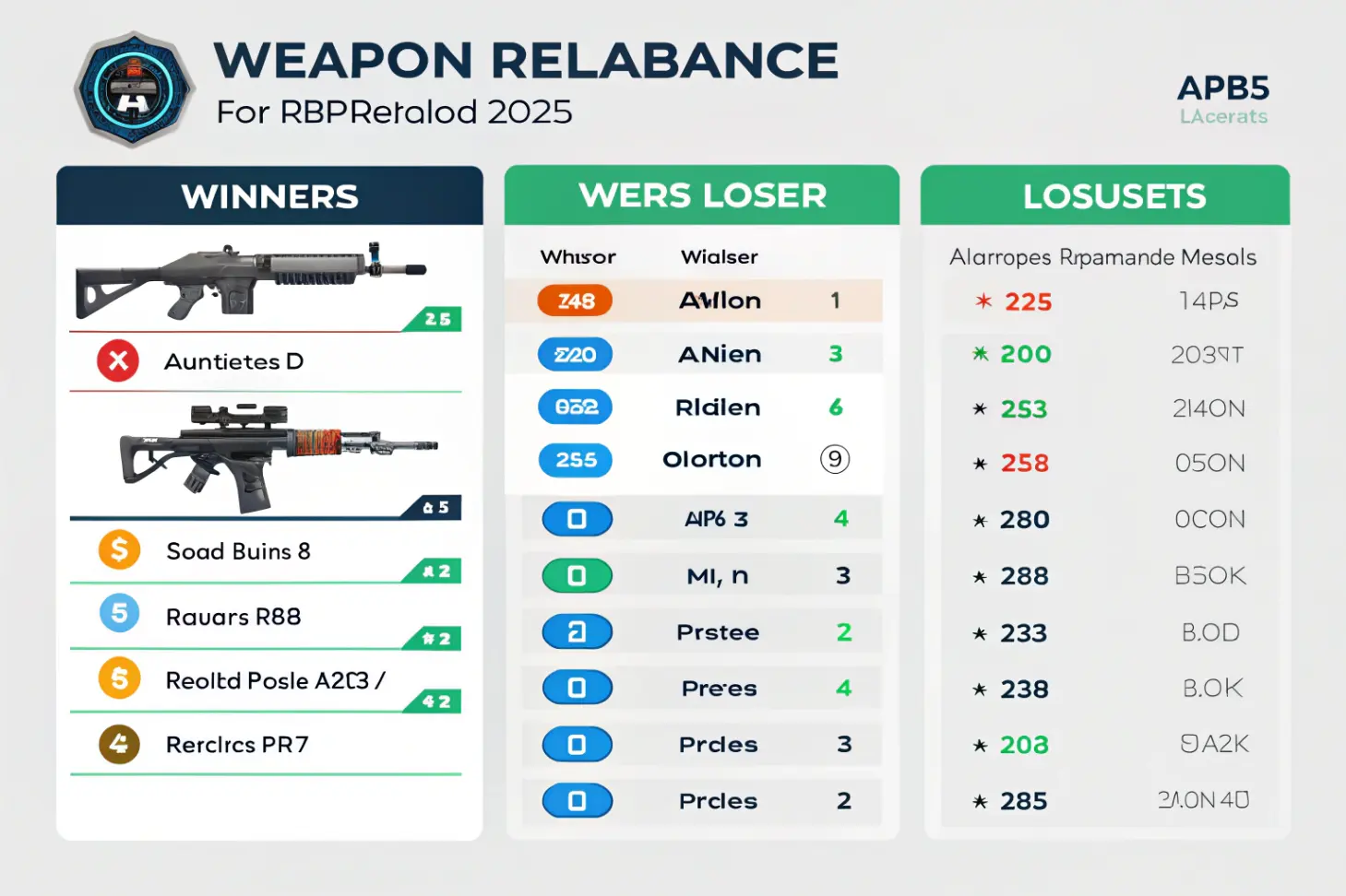 Ребаланс оружия в APB Reloaded 2025: список победителей и проигравших